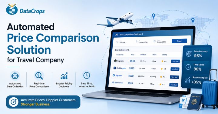 DataCrops delivers Automated Price Comparison Solution to London based Travel Company